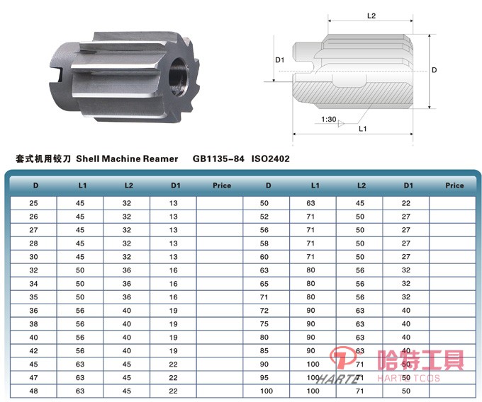 套式機(jī)用鉸刀